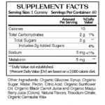 0525 5mg Melatonin Gummy supplement facts 1080x