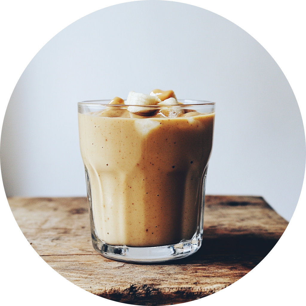 PFPB banana peanut butter smoothie